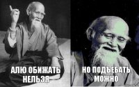 алю обижать нельзя но подъебать можно