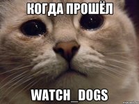 Когда прошёл Watch_Dogs