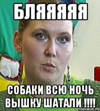 Бляяяяя собаки всю ночь вышку шатали !!!!