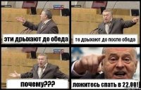 эти дрыхают до обеда те дрыхают до после обеда почему??? ложитесь спать в 22.00!