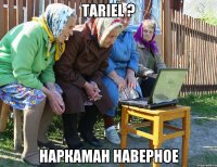 tariel ? наркаман наверное