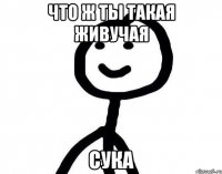 Что ж ты такая живучая Сука