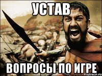 УСТАВ ВОПРОСЫ ПО ИГРЕ