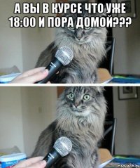 А Вы в курсе что уже 18:00 и пора домой??? 