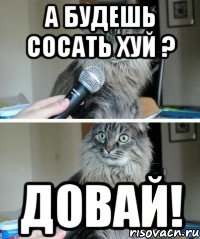 а будешь сосать хуй ? довай!