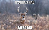 Группа у нас заебатая