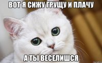 Вот я сижу грущу и плачу А ты веселишся