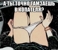 А ты точно гамзаешь в копателя? 