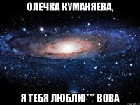 Олечка Куманяева, Я тебя люблю*** Вова