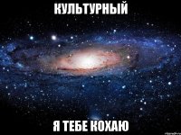 Культурный Я тебе кохаю