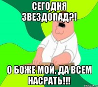 Сегодня звездопад?! О Боже мой, да всем насрать!!!