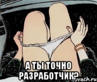  А ты точно разработчик?