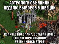 Астрологи объявили неделю выборов в Швеции Количество спама, оставляемого в ящике почтальоном, увеличилось втрое