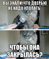 Вы знали, что дверью не надо хлопать, чтобы она закрылась?