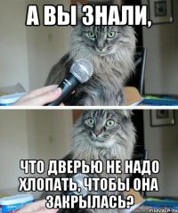 А Вы знали, что дверью не надо хлопать, чтобы она закрылась?