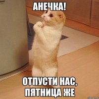 Анечка! Отпусти нас, пятница же