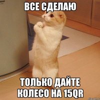 все сделаю только дайтe колесо на 15QR