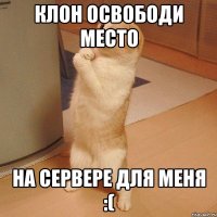 клон освободи место на сервере для меня :(