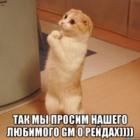  так мы просим нашего любимого GM о рейдах))))