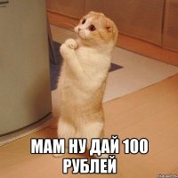  мам ну дай 100 рублей