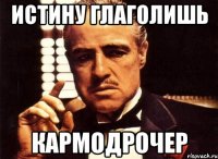 истину глаголишь кармодрочер