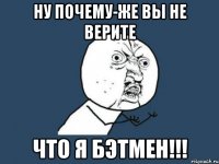 НУ ПОЧЕМУ-ЖЕ ВЫ НЕ ВЕРИТЕ ЧТО Я БЭТМЕН!!!