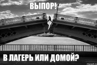 Выпор! В лагерь или домой?