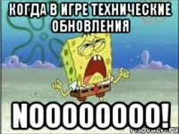 Когда в игре технические обновления NOOOOOOOO!