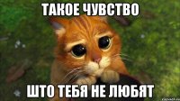 Такое чувство Што тебя не любят