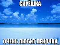 СирёШка Очень любит леночку