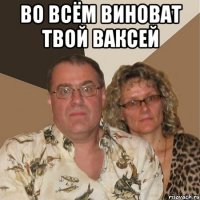 ВО ВСЁМ ВИНОВАТ ТВОЙ ВАКСЕЙ 