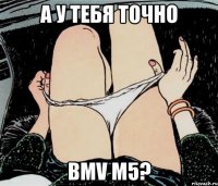 А у тебя точно BMV M5?