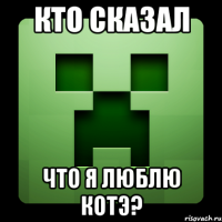 кто сказал что я люблю котэ?