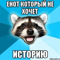 енот который не хочет историю