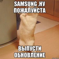 Samsung ,ну пожалуйста Выпусти обновление