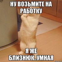 Ну возьмите на работку Я же Близнюк..умная