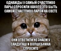 Однажды у самый счастливо пары спросили какого это быть самой счастливо парой на свете Они ответили не знаем у сандугаш и волшебника спросите