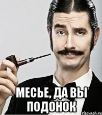  месье, да вы подонок