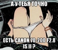 А У ТЕБЯ ТОЧНО ЕСТЬ CANON 70-200 f2.8 is II ?
