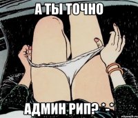 А ты точно Админ РиП? *-*