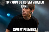 то чувство когда увидел клип sweet pelmens