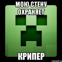 мою стену охраняет крипер