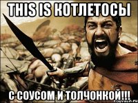 This is котлетосы с соусом и толчонкой!!!