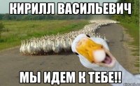 Кирилл Васильевич Мы идем к тебе!!