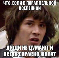 что, если в параллельной вселенной люди не думают и все прекрасно живут