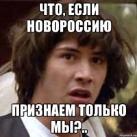 что, если новороссию признаем только мы?..