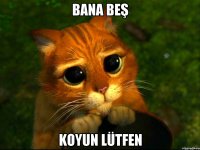 Bana beş koyun lütfen