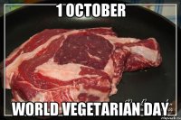 1 october World Vegetarian Day