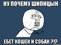 Ну почему Шипицын Ебет кошек и собак ?!?