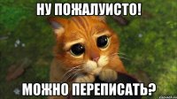 Ну пожалуисто! Можно переписать?